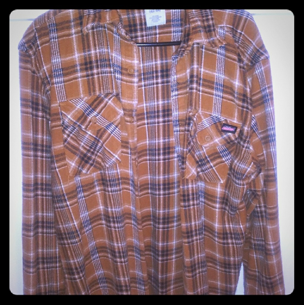 Dickies mens flannel size large